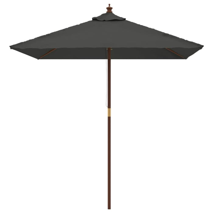 Umbrelă soare de grădină stâlp din lemn antracit 198x198x231 cm - WALTI WALTI