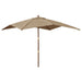 Umbrelă de grădină stâlp din lemn, taupe, 300x300x273 cm - WALTI WALTI