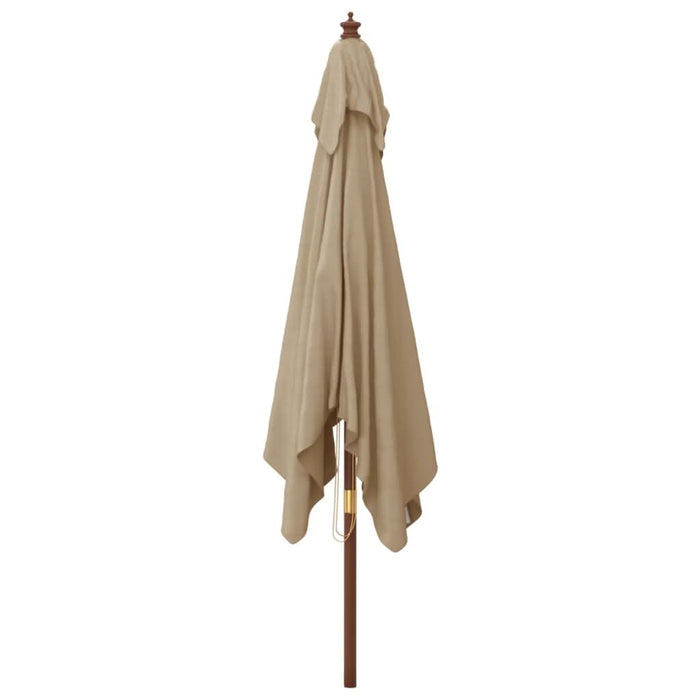 Umbrelă de grădină stâlp din lemn, taupe, 300x300x273 cm - WALTI WALTI