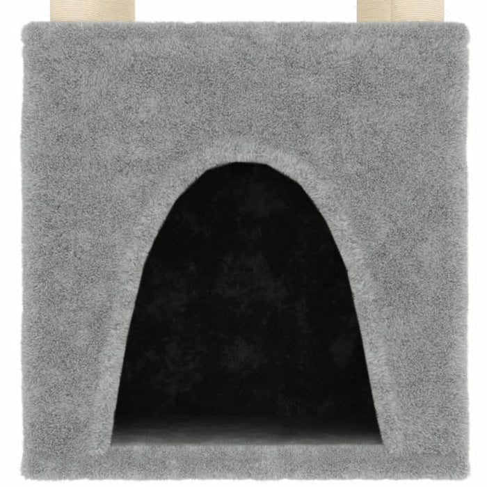 Ansamblu pisici, stâlpi din funie sisal, gri deschis, 147 cm - WALTI WALTI