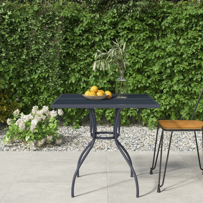 Masă de grădină, antracit, 80 x 80 x 72,5 cm, plasă din oțel - WALTI WALTI