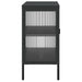 Servantă, negru, 105x35x70 cm, sticlă și oțel - WALTI WALTI