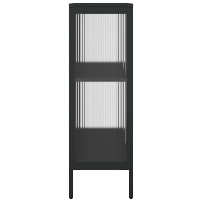 Servantă, negru, 75x35x105 cm, sticlă și oțel - WALTI WALTI