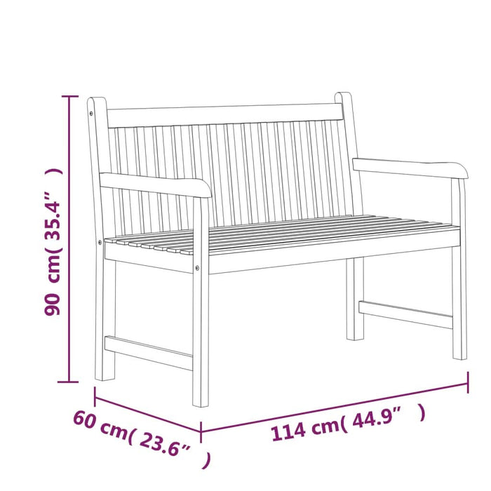 Set mobilier pentru grădină, 4 piese, lemn masiv de tec - WALTI WALTI