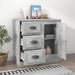 Servantă, gri beton, 70x35,5x67,5 cm, lemn prelucrat - WALTI WALTI