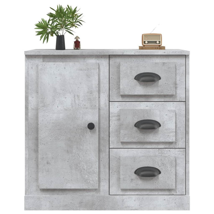 Servantă, gri beton, 70x35,5x67,5 cm, lemn prelucrat - WALTI WALTI
