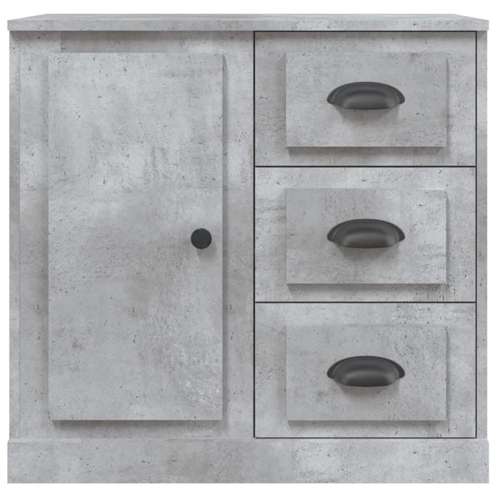 Servantă, gri beton, 70x35,5x67,5 cm, lemn prelucrat - WALTI WALTI