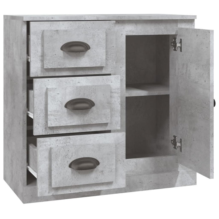 Servantă, gri beton, 70x35,5x67,5 cm, lemn prelucrat - WALTI WALTI