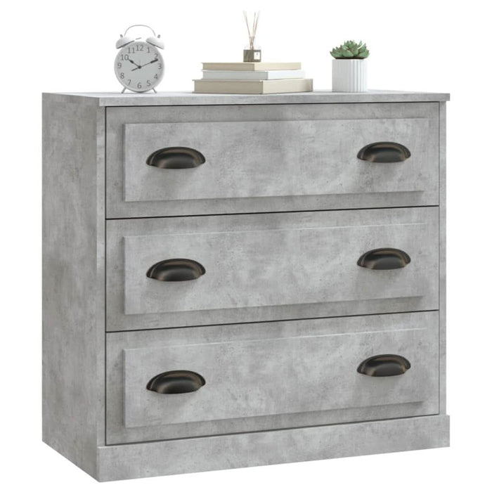 Servantă, gri beton, 70x35,5x67,5 cm, lemn prelucrat - WALTI WALTI