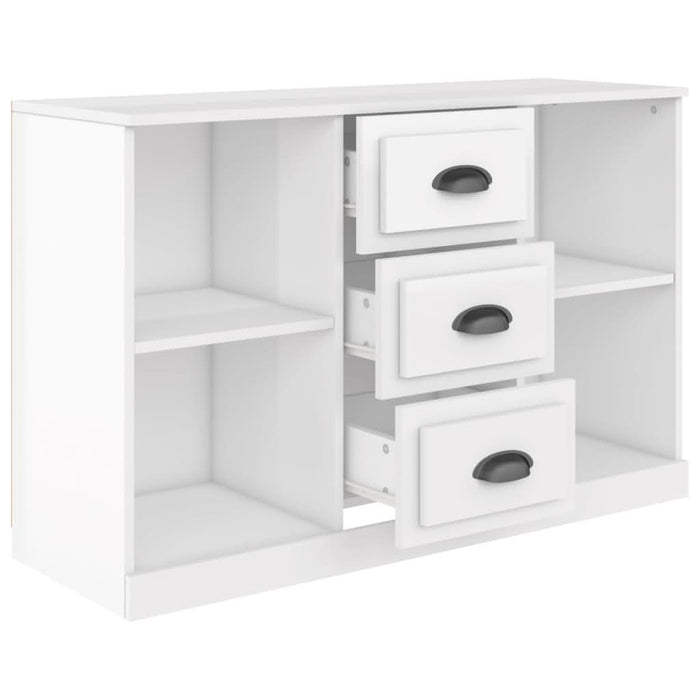 Servantă, alb extralucios, 104,5x35,5x67,5 cm, lemn prelucrat - WALTI WALTI