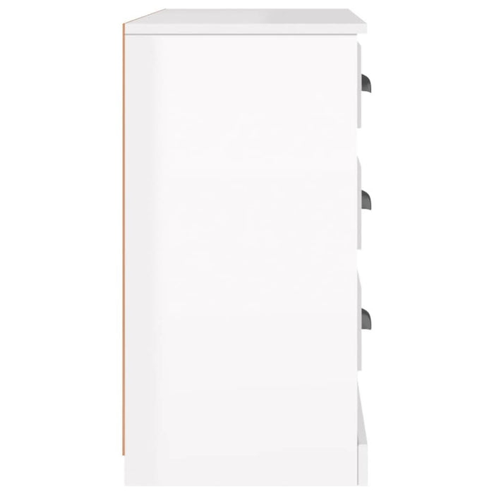 Servantă, alb extralucios, 104,5x35,5x67,5 cm, lemn prelucrat - WALTI WALTI