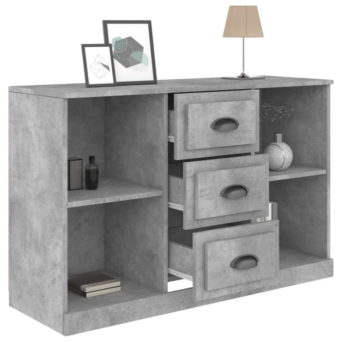 Servantă, gri beton, 104,5x35,5x67,5 cm, lemn prelucrat - WALTI WALTI