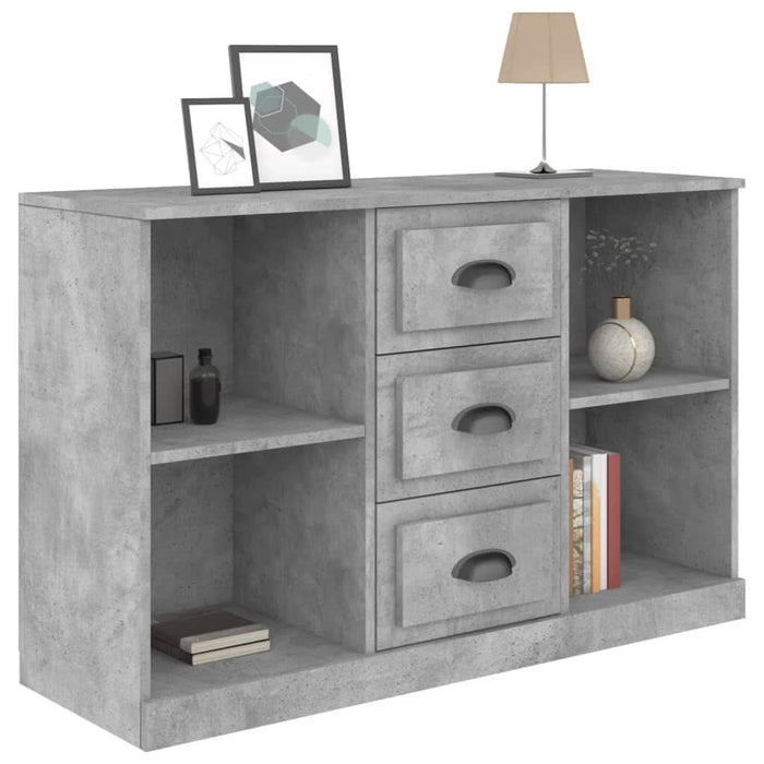 Servantă, gri beton, 104,5x35,5x67,5 cm, lemn prelucrat - WALTI WALTI