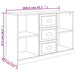 Servantă, gri beton, 104,5x35,5x67,5 cm, lemn prelucrat - WALTI WALTI