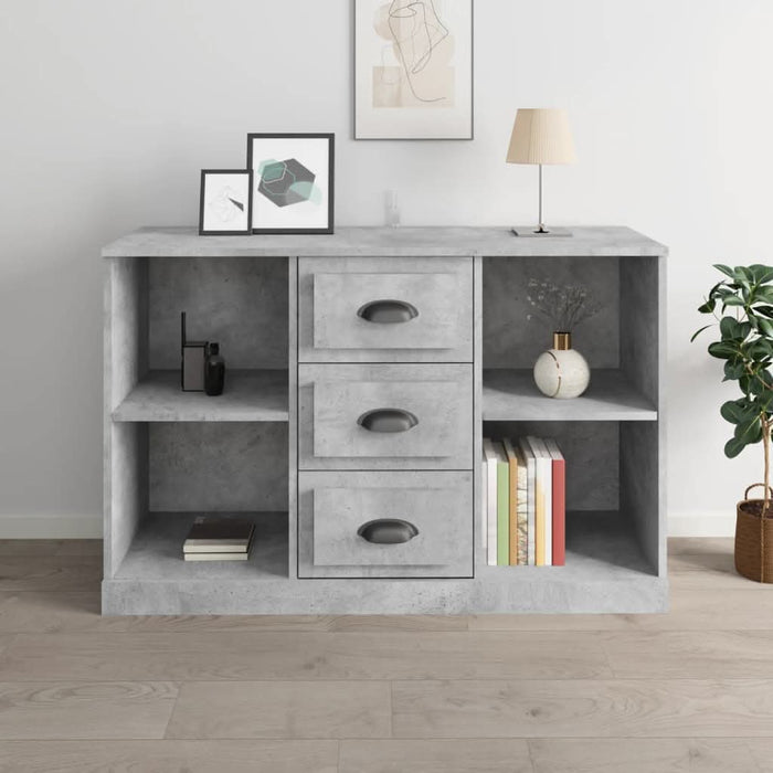 Servantă, gri beton, 104,5x35,5x67,5 cm, lemn prelucrat - WALTI WALTI