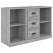 Servantă, gri sonoma, 104,5x35,5x67,5 cm, lemn prelucrat - WALTI WALTI