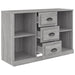 Servantă, gri sonoma, 104,5x35,5x67,5 cm, lemn prelucrat - WALTI WALTI