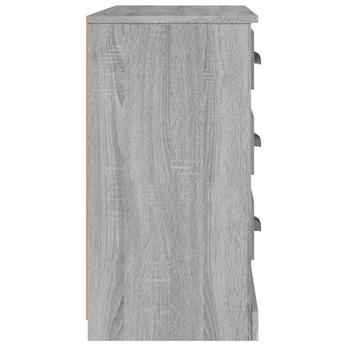 Servantă, gri sonoma, 104,5x35,5x67,5 cm, lemn prelucrat - WALTI WALTI