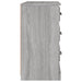 Servantă, gri sonoma, 104,5x35,5x67,5 cm, lemn prelucrat - WALTI WALTI