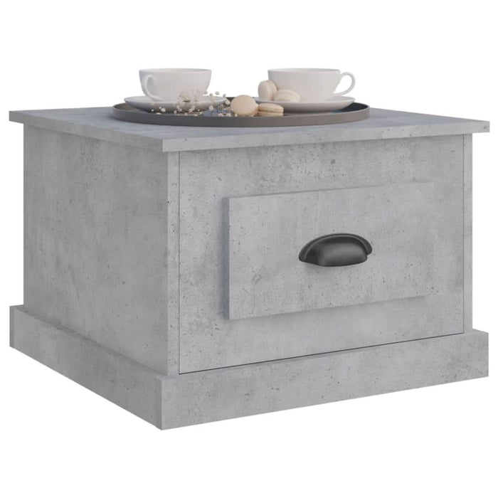Măsuță de cafea, gri beton, 50x50x35 cm, lemn prelucrat - WALTI WALTI