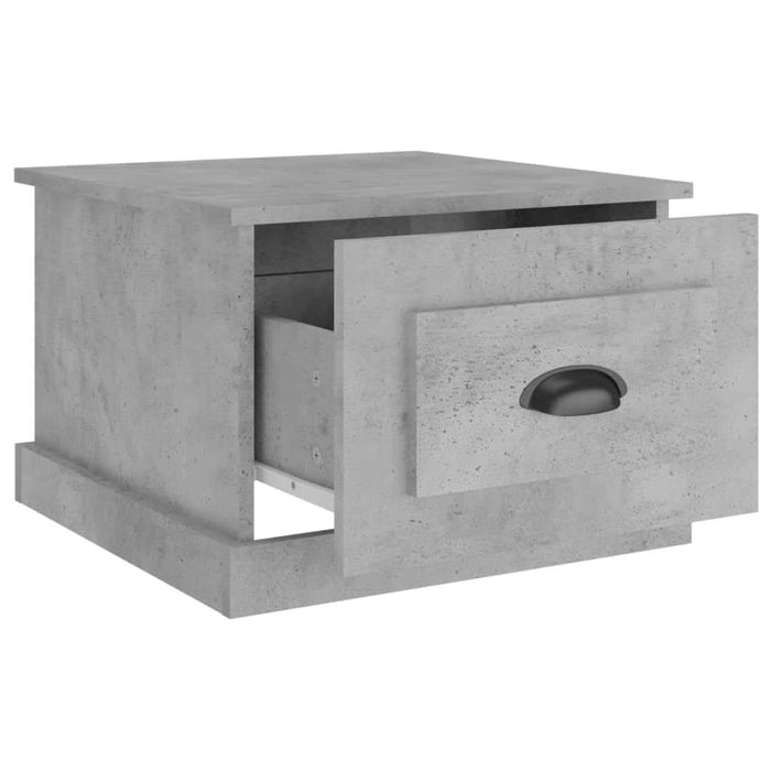 Măsuță de cafea, gri beton, 50x50x35 cm, lemn prelucrat - WALTI WALTI