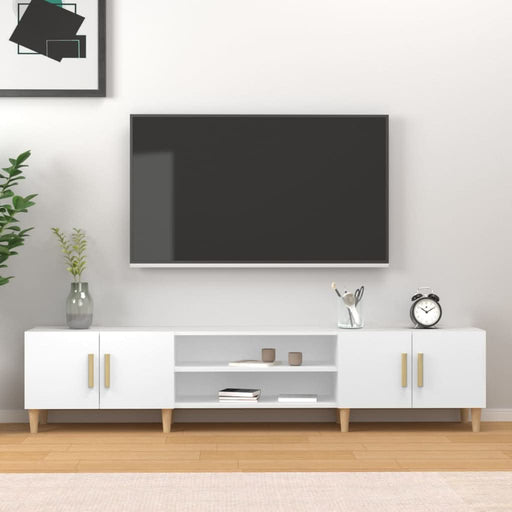 Comodă TV, alb, 180x31,5x40 cm, lemn prelucrat - WALTI WALTI
