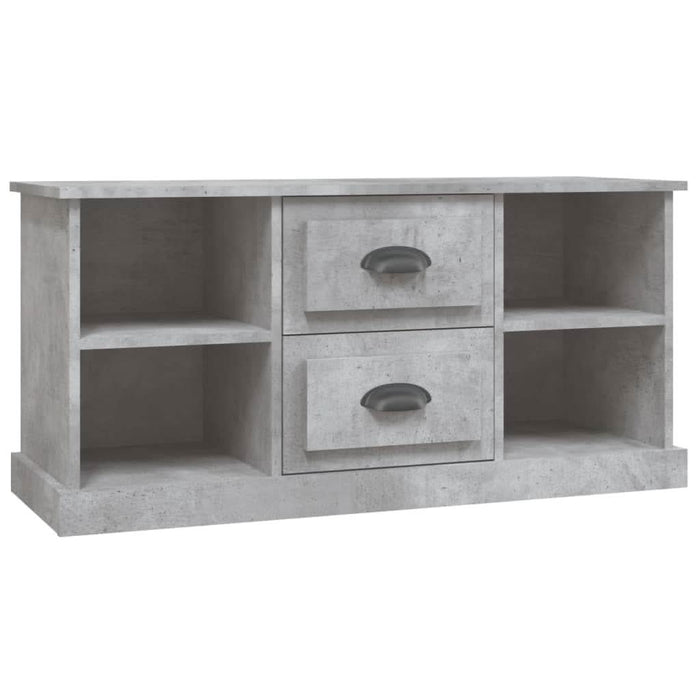 Comodă TV, gri beton, 99,5x35,5x48 cm, lemn prelucrat - WALTI WALTI