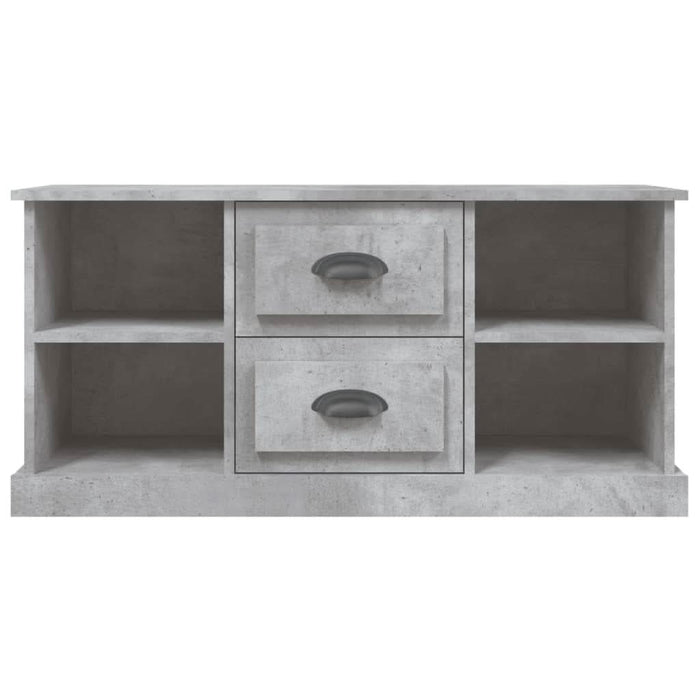 Comodă TV, gri beton, 99,5x35,5x48 cm, lemn prelucrat - WALTI WALTI