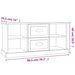Comodă TV, gri beton, 99,5x35,5x48 cm, lemn prelucrat - WALTI WALTI