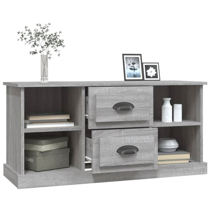Comodă TV, gri sonoma, 99,5x35,5x48 cm, lemn prelucrat - WALTI WALTI