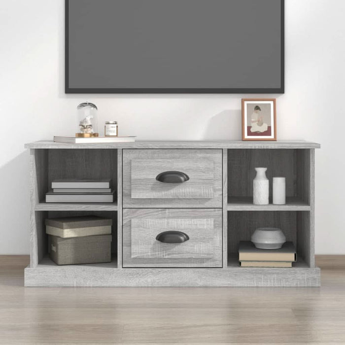 Comodă TV, gri sonoma, 99,5x35,5x48 cm, lemn prelucrat - WALTI WALTI