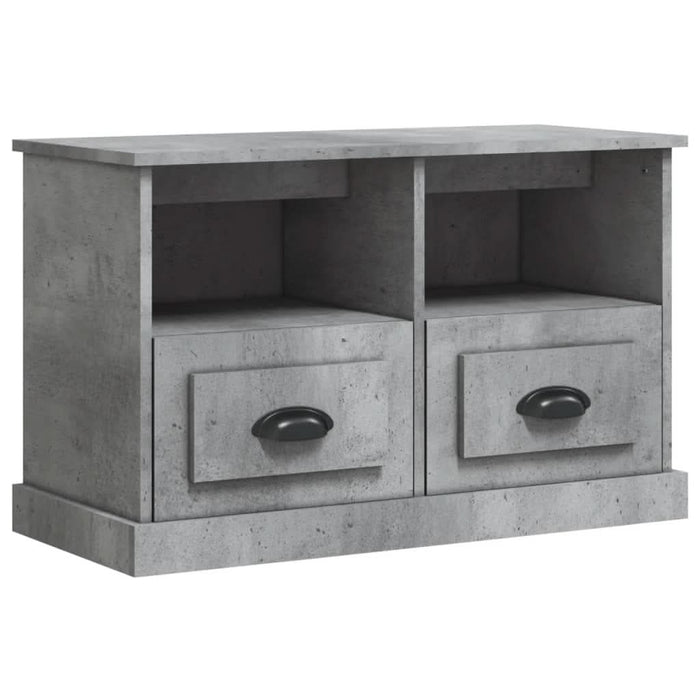 Comodă TV, gri beton, 80x35x50 cm, lemn prelucrat - WALTI WALTI