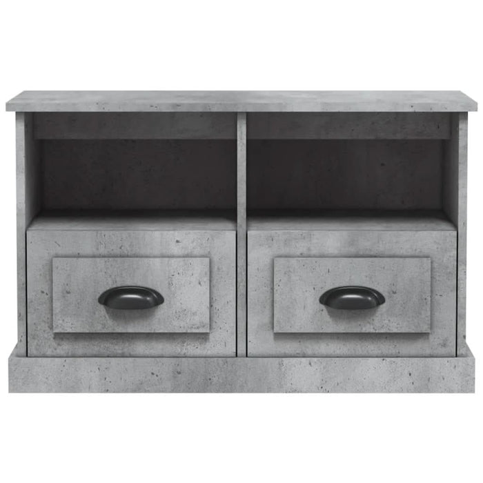 Comodă TV, gri beton, 80x35x50 cm, lemn prelucrat - WALTI WALTI