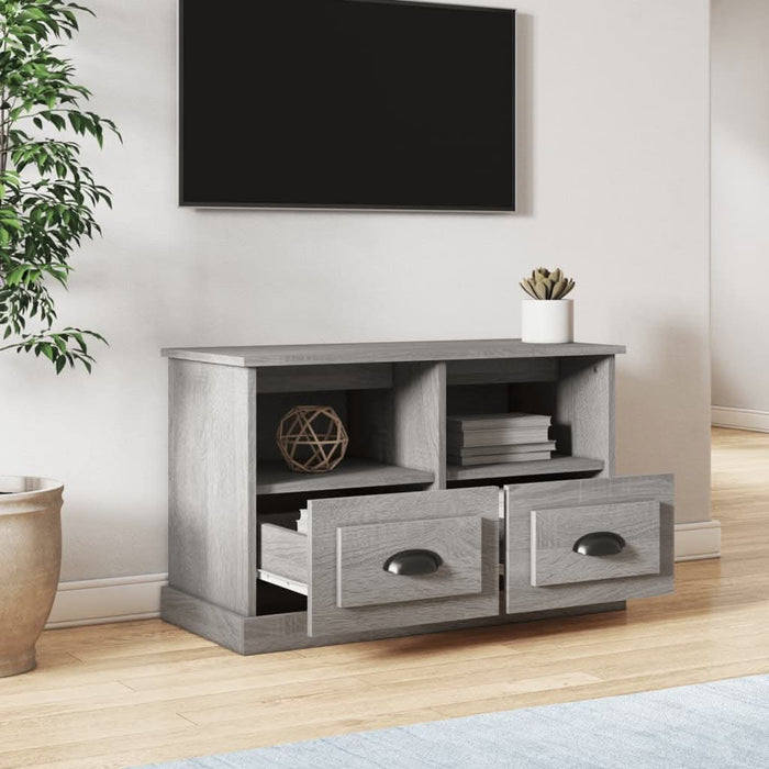 Comodă TV, gri sonoma, 80x35x50 cm, lemn prelucrat - WALTI WALTI