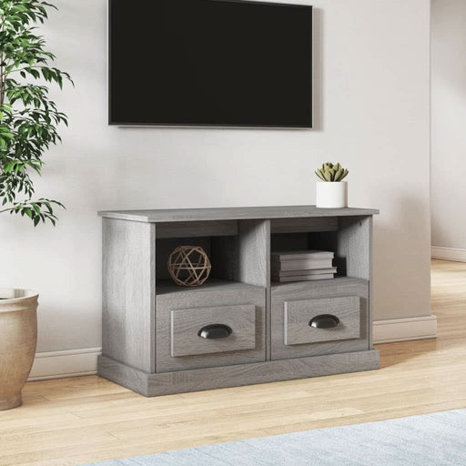 Comodă TV, gri sonoma, 80x35x50 cm, lemn prelucrat - WALTI WALTI