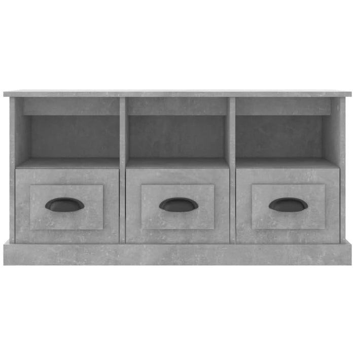 Comodă TV, gri beton, 100x35x50 cm, lemn prelucrat - WALTI WALTI