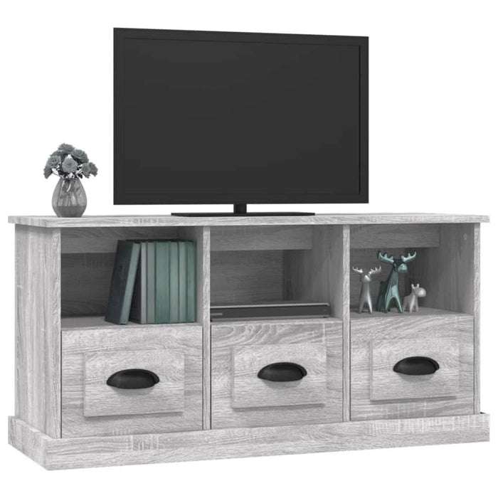Comodă TV, gri sonoma, 100x35x50 cm, lemn prelucrat - WALTI WALTI
