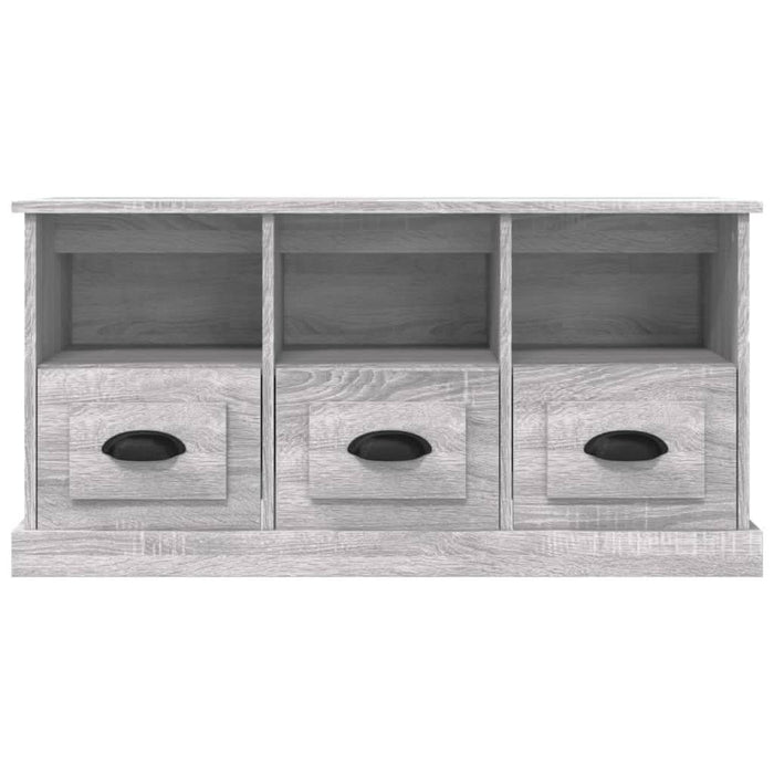 Comodă TV, gri sonoma, 100x35x50 cm, lemn prelucrat - WALTI WALTI