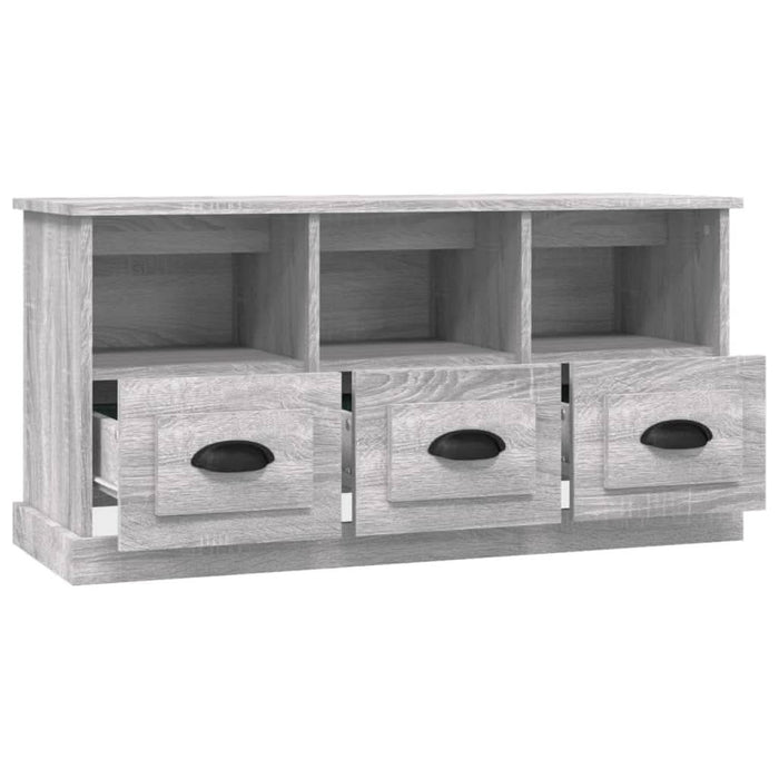 Comodă TV, gri sonoma, 100x35x50 cm, lemn prelucrat - WALTI WALTI
