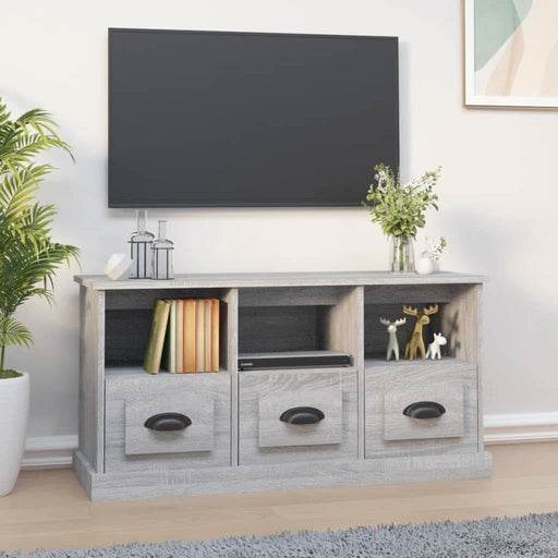 Comodă TV, gri sonoma, 100x35x50 cm, lemn prelucrat - WALTI WALTI