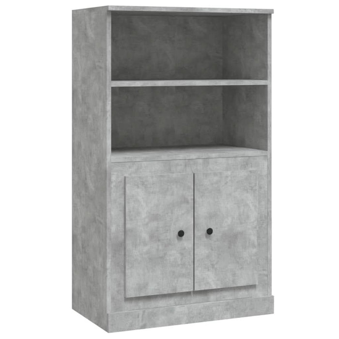 Dulap înalt, gri beton, 60x35,5x103,5 cm, lemn prelucrat - WALTI WALTI