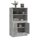 Dulap înalt, gri beton, 60x35,5x103,5 cm, lemn prelucrat - WALTI WALTI