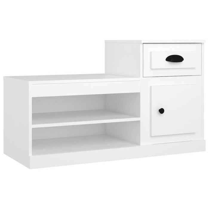 Pantofar, alb, 102x36x60 cm, lemn compozit - WALTI WALTI