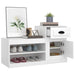 Pantofar, alb, 102x36x60 cm, lemn compozit - WALTI WALTI