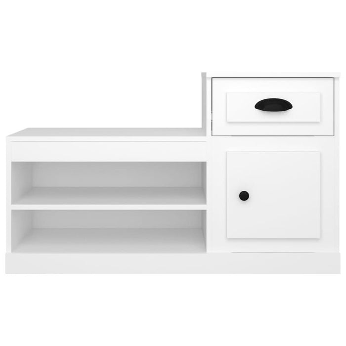 Pantofar, alb, 102x36x60 cm, lemn compozit - WALTI WALTI