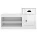 Pantofar, alb extralucios, 100x42x60 cm, lemn prelucrat - WALTI WALTI