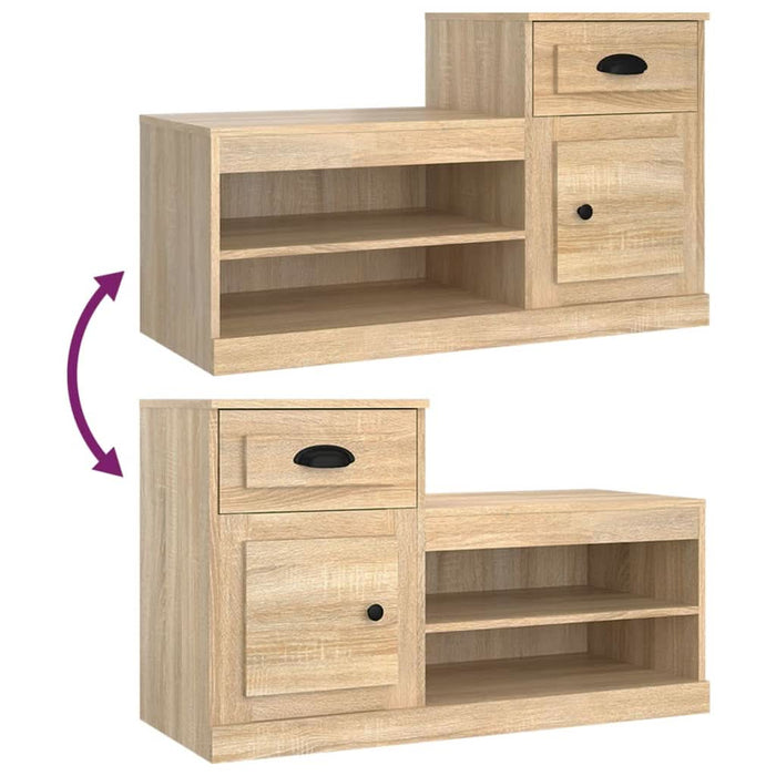 Pantofar, stejar sonoma, 100x42x60 cm, lemn prelucrat - WALTI WALTI