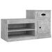 Pantofar, gri beton, 100x42x60 cm, lemn prelucrat - WALTI WALTI
