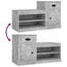 Pantofar, gri beton, 100x42x60 cm, lemn prelucrat - WALTI WALTI