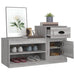 Pantofar, gri sonoma, 100x42x60 cm, lemn prelucrat - WALTI WALTI